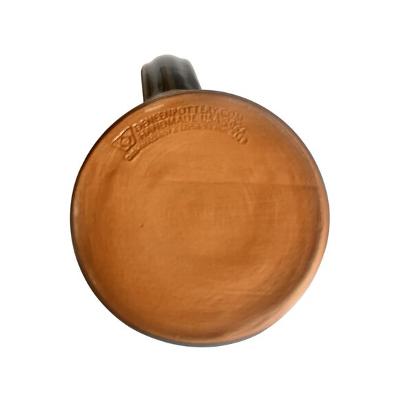 Dreamcatcher B&B Deneen Pottery Mug Blue & Beige USA 14 Oz Mug Taos New Mexico - Picture 3 of 3